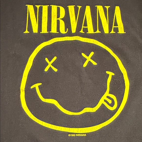 NIRVANA Vintage 1992 concert tshirt, size Large - Picture 3 of 4